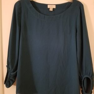 LOFT dark turquoise blouse